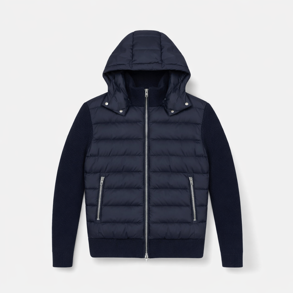 Alessio Quilted Knit Cardigan