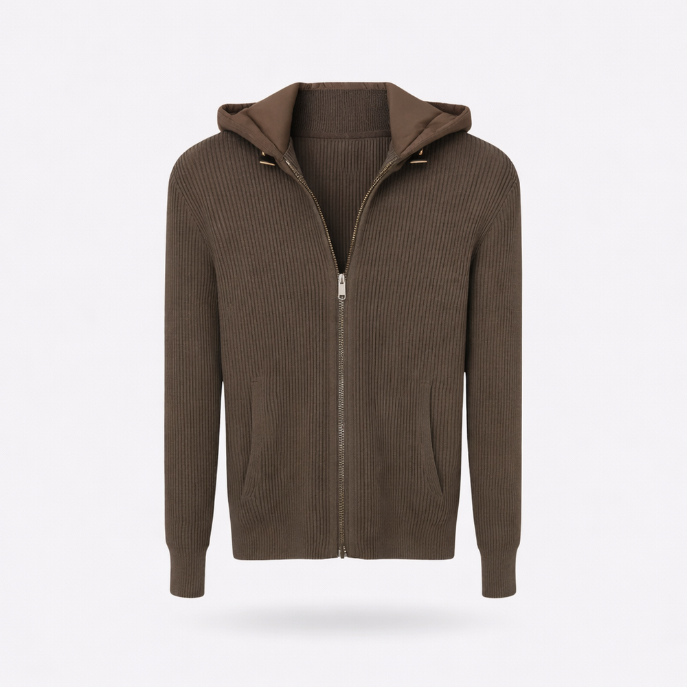 Sebastiano Ribbed Knit Cardigan